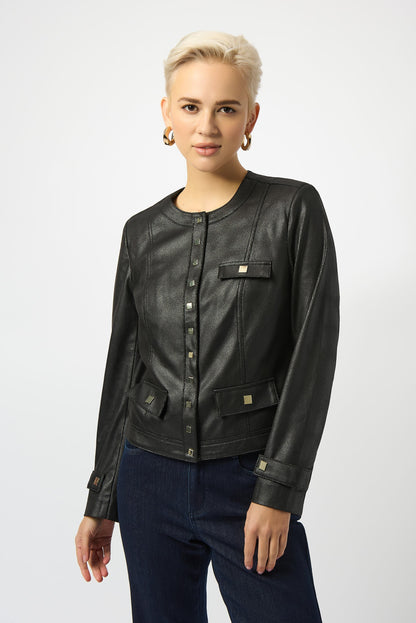 Joseph Ribkoff Long Sleeve Faux Suede Jacket 253935-R