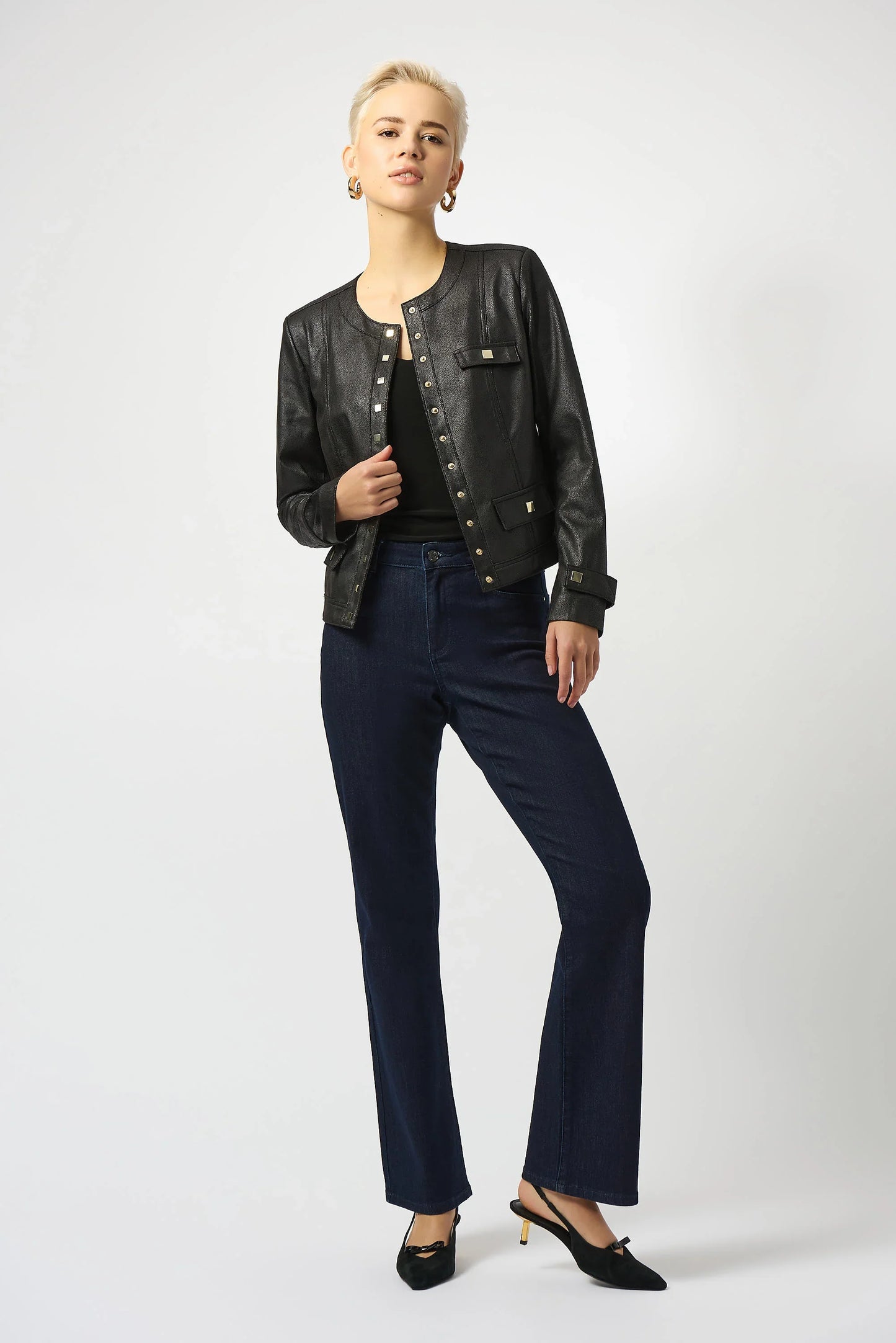Joseph Ribkoff Long Sleeve Faux Suede Jacket 253935-R
