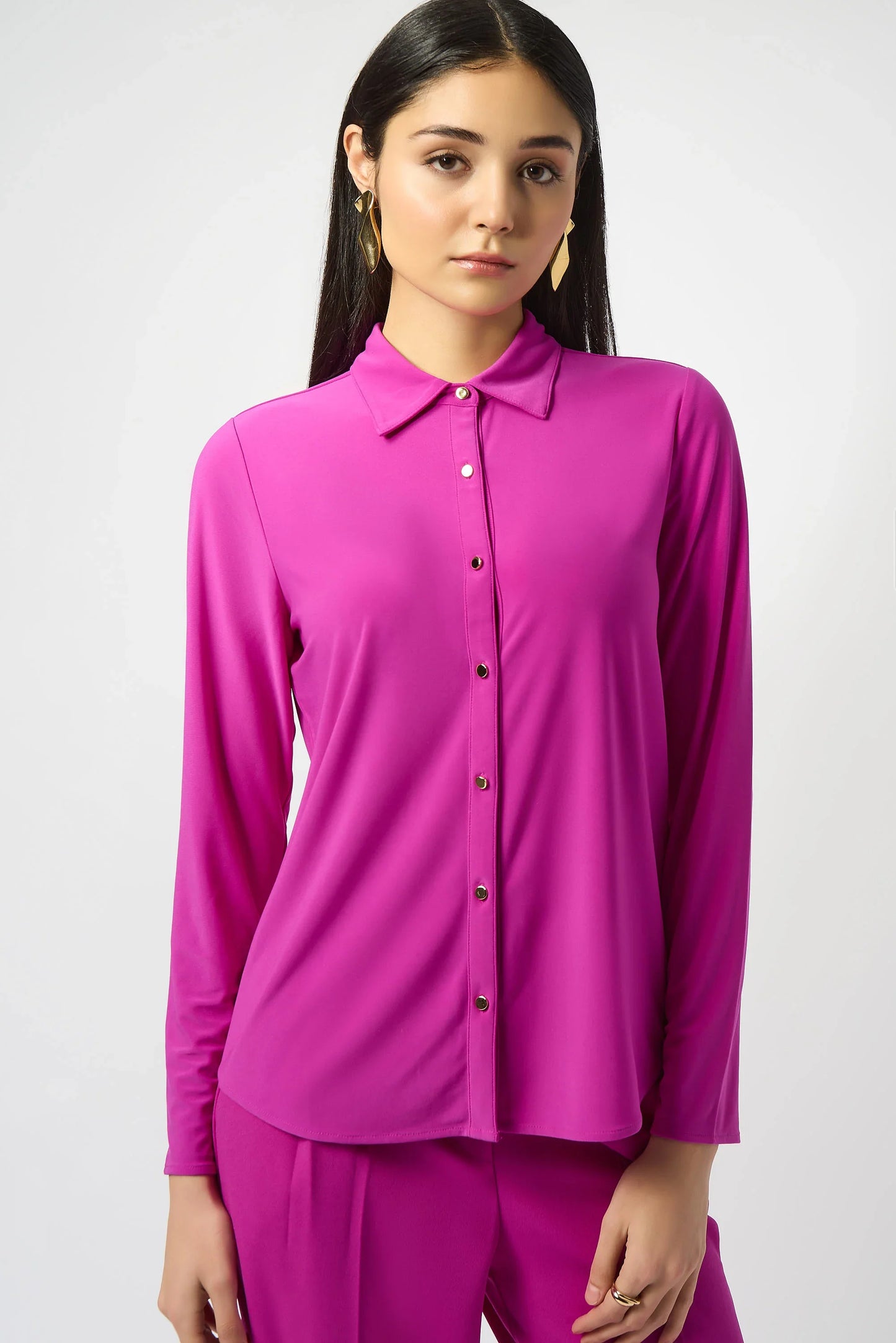 Joseph Ribkoff Button Front Long Sleeve Top 253941