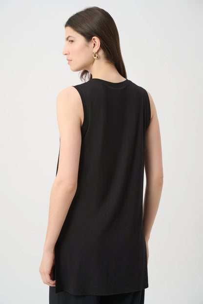 Joseph Ribkoff Jersey Sleeveless Straight Tunic Top 261640