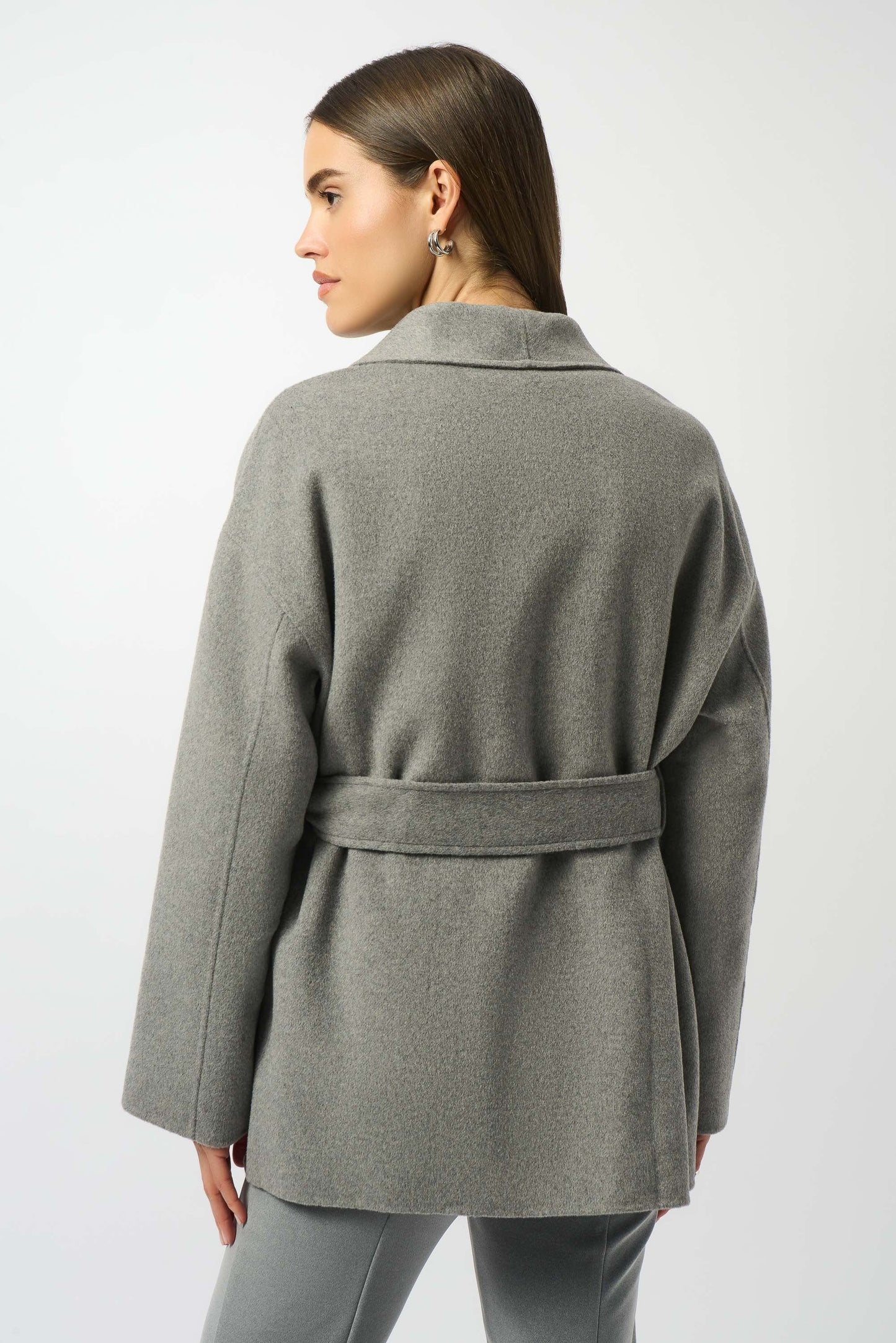 Joseph Ribkoff Belted Short Wrap Kimono Coat 253952