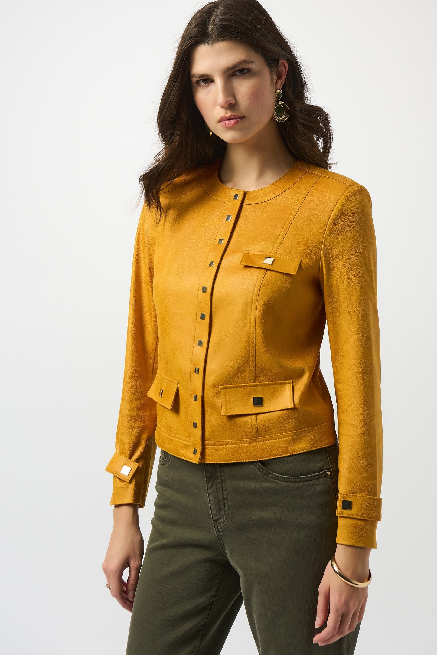 Joseph Ribkoff Long Sleeve Faux Suede Jacket 253935-R