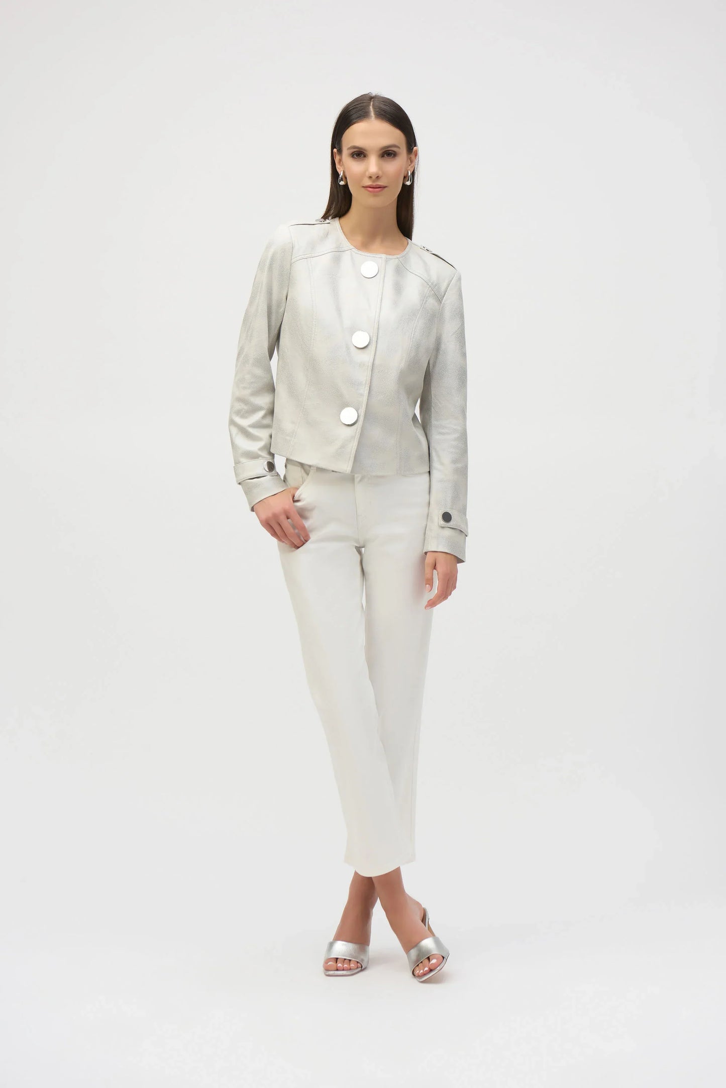 Joseph Ribkoff Faux Suede Boxy Jacket 252918