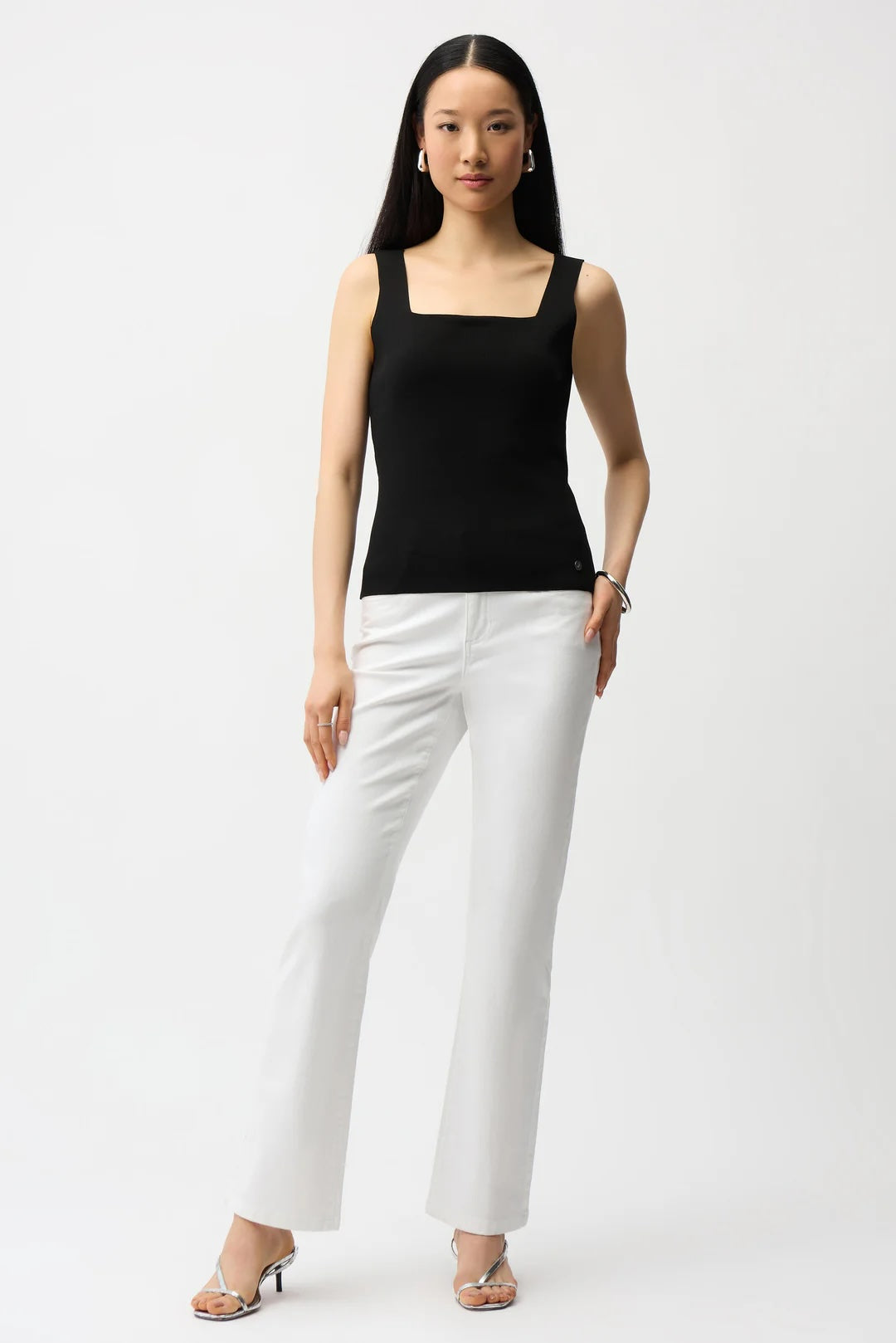 Joseph Ribkoff Square Neck Sleeveless Fitted Camisole Top 261923