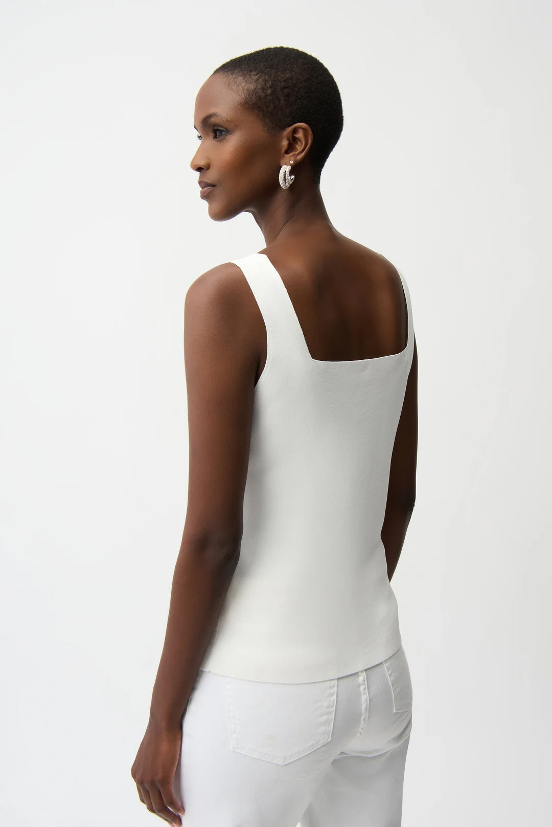 Joseph Ribkoff Square Neck Sleeveless Fitted Camisole Top 261923