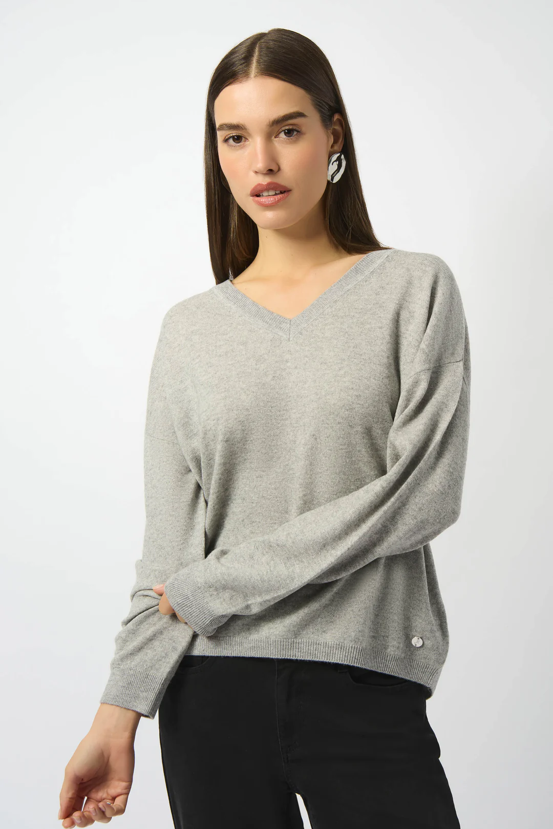 Joseph Ribkoff V-Neck Long Sleeve Sweater 253967