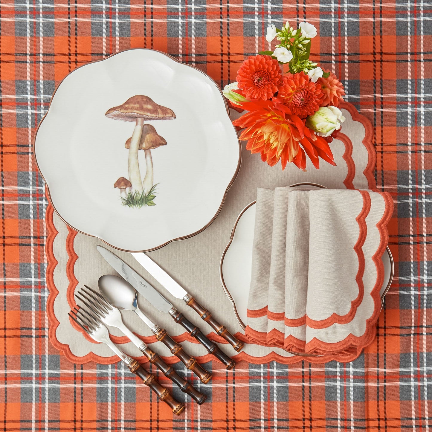 Scalloped Mushroom Dinner Plate