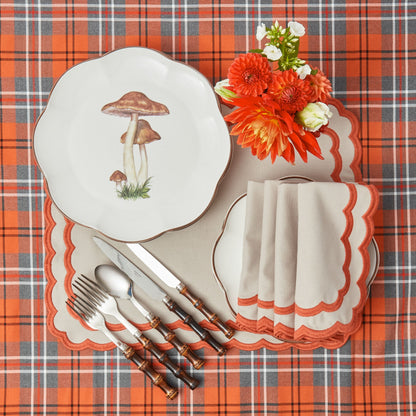 Scalloped Mushroom Dinner Plate