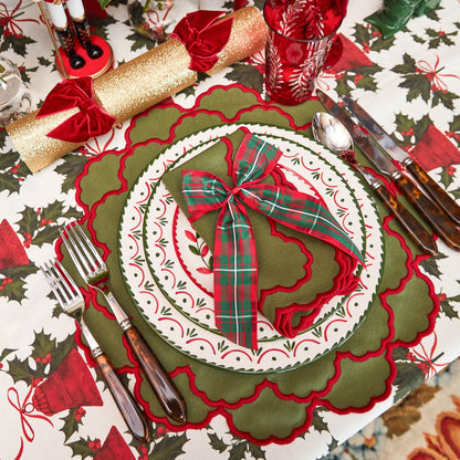 Green & Red Lily Placemats (Set of 4)