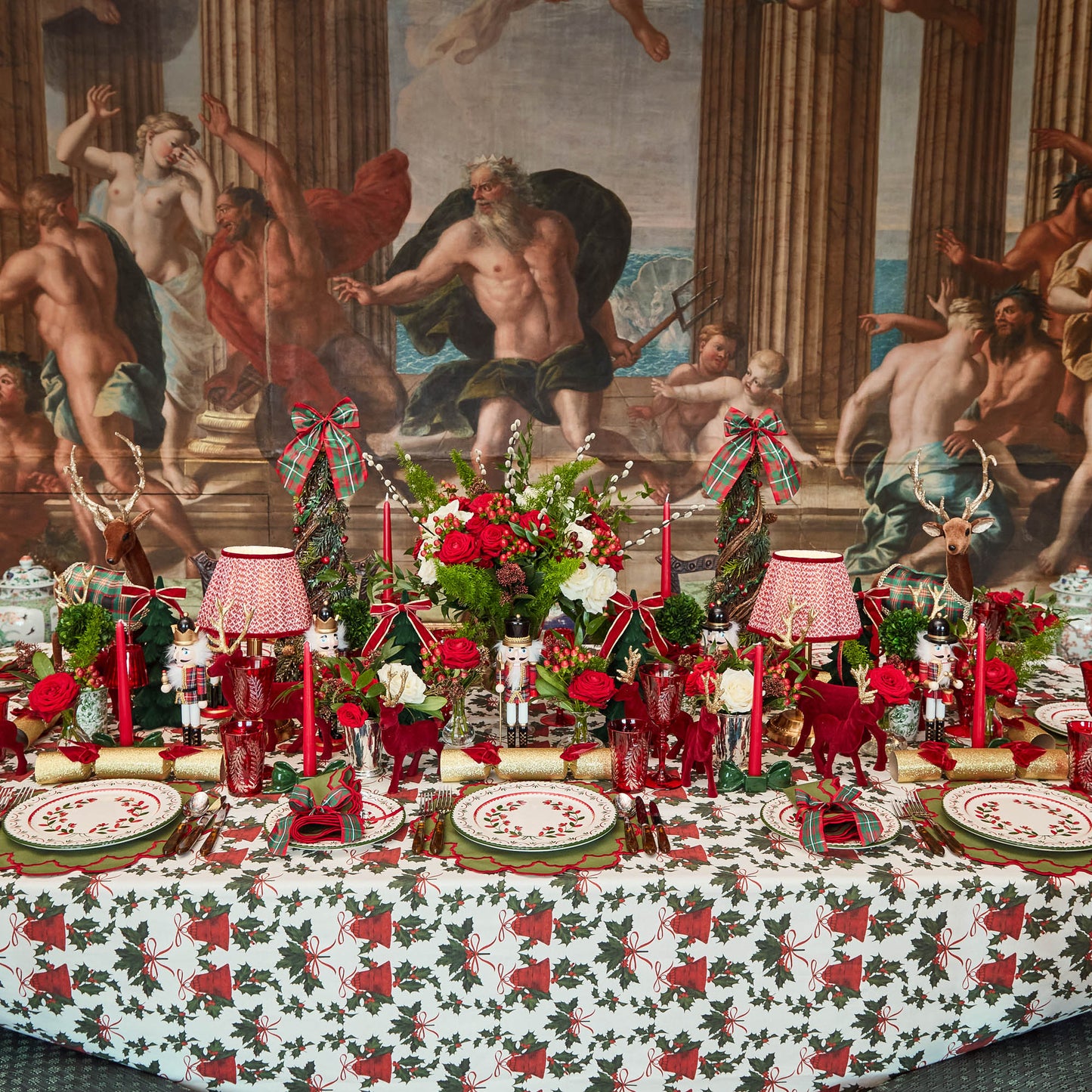 Green & Red Lily Placemats (Set of 4)