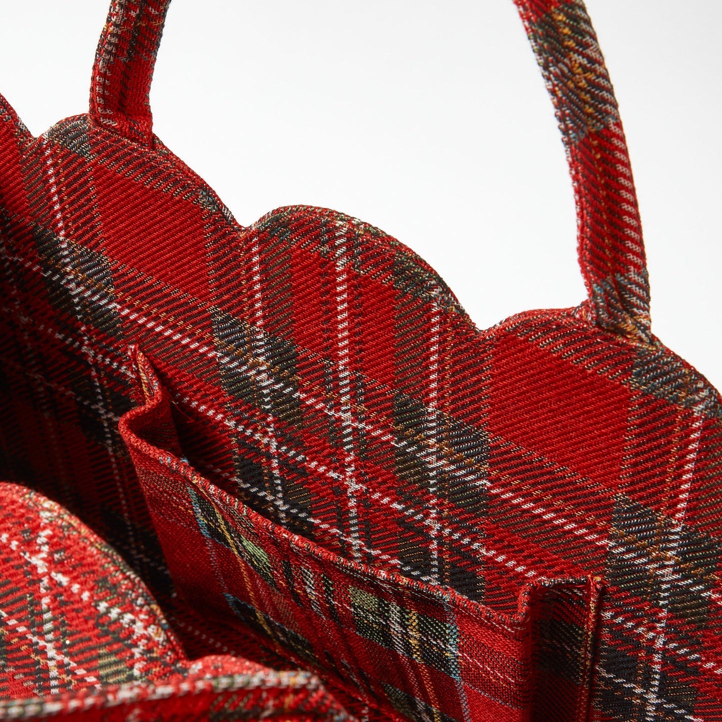 Mrs. Alice Tote Bag (Red Tartan)