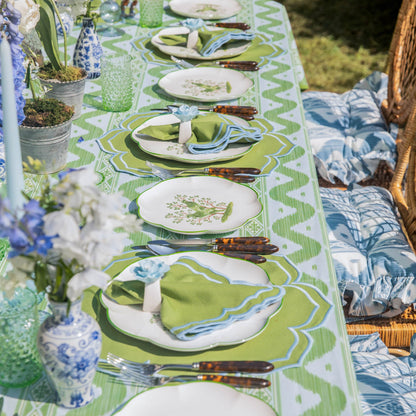 Green Fleur Napkins (Set of 4)