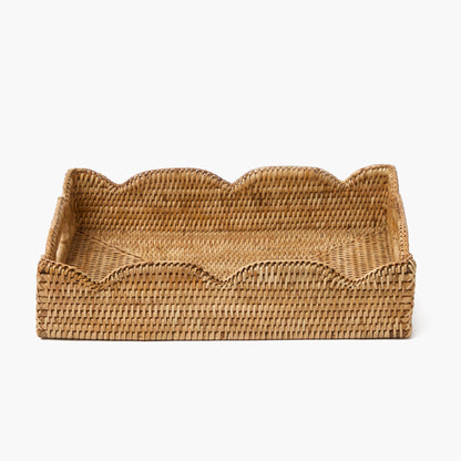 Natural Medium Rattan Tray