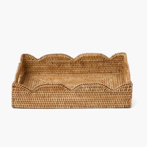 Natural Medium Rattan Tray
