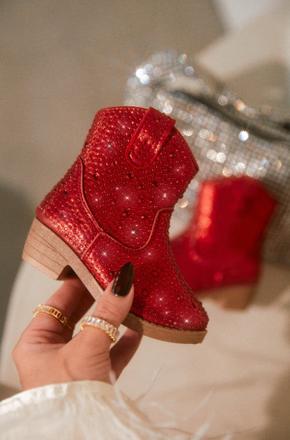 Kaleen Kids Embellished Cowgirl Boots - Red