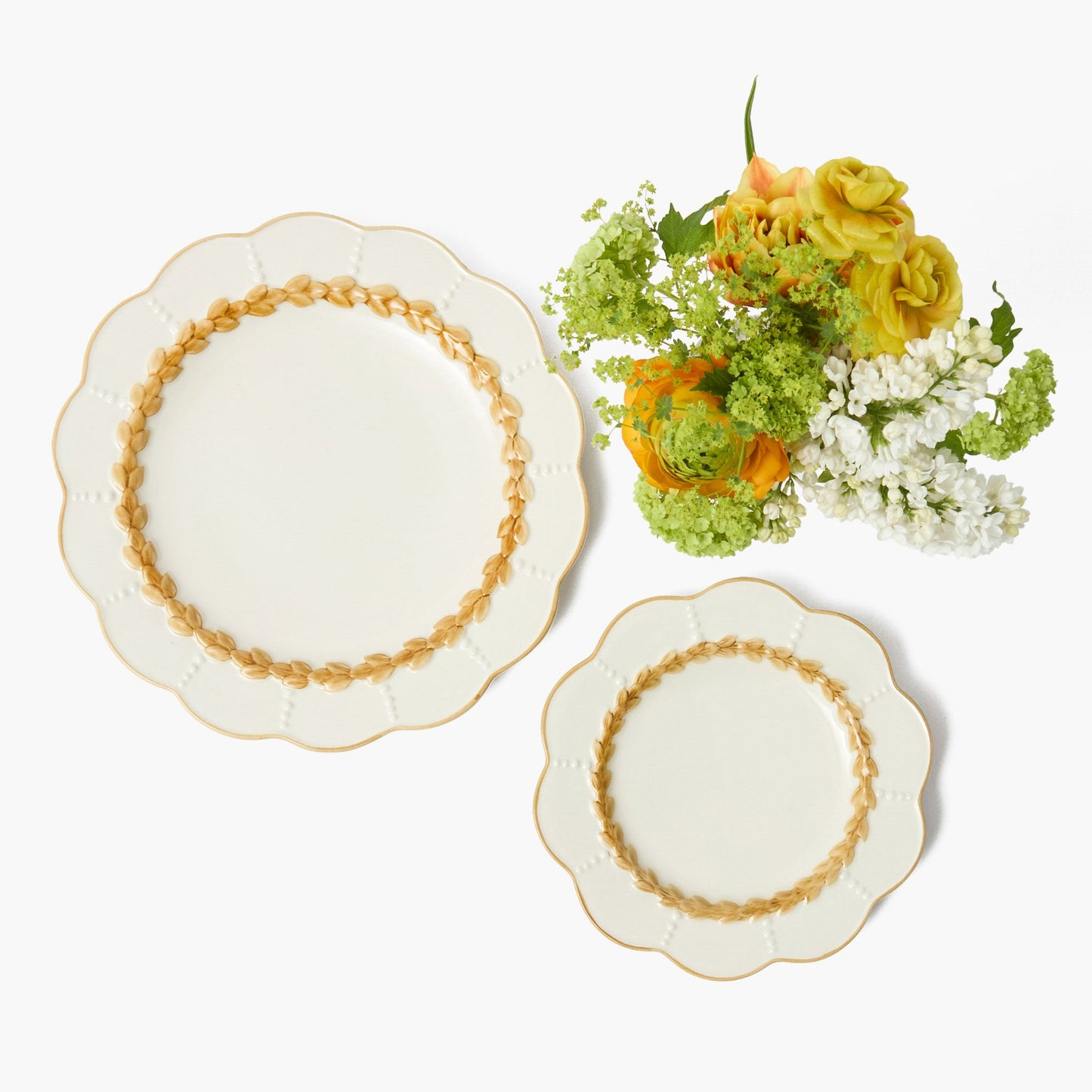 Putty Laurel Starter Plate