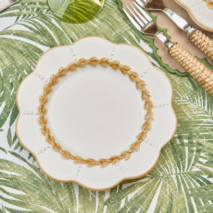 Putty Laurel Starter Plate