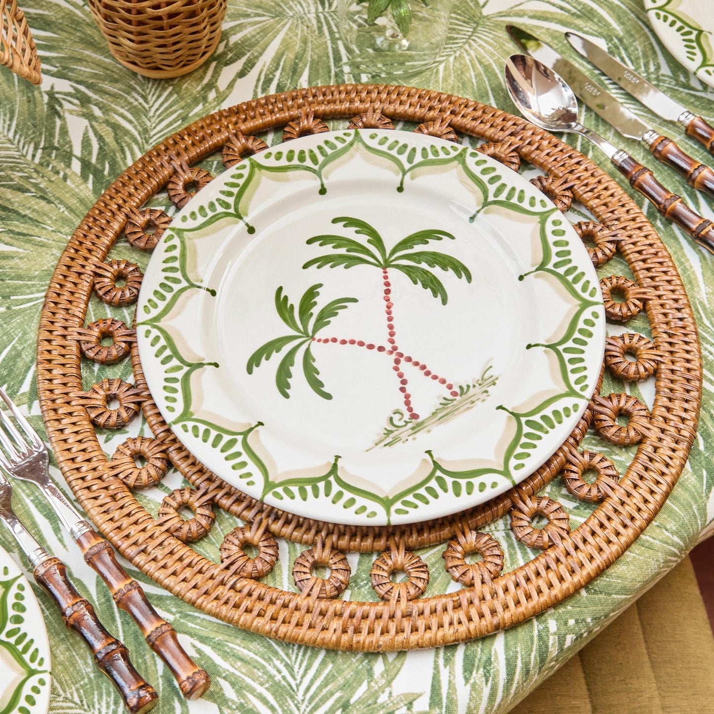 Jardin de Palmier Dinner & Starter Plates (Set of 8)