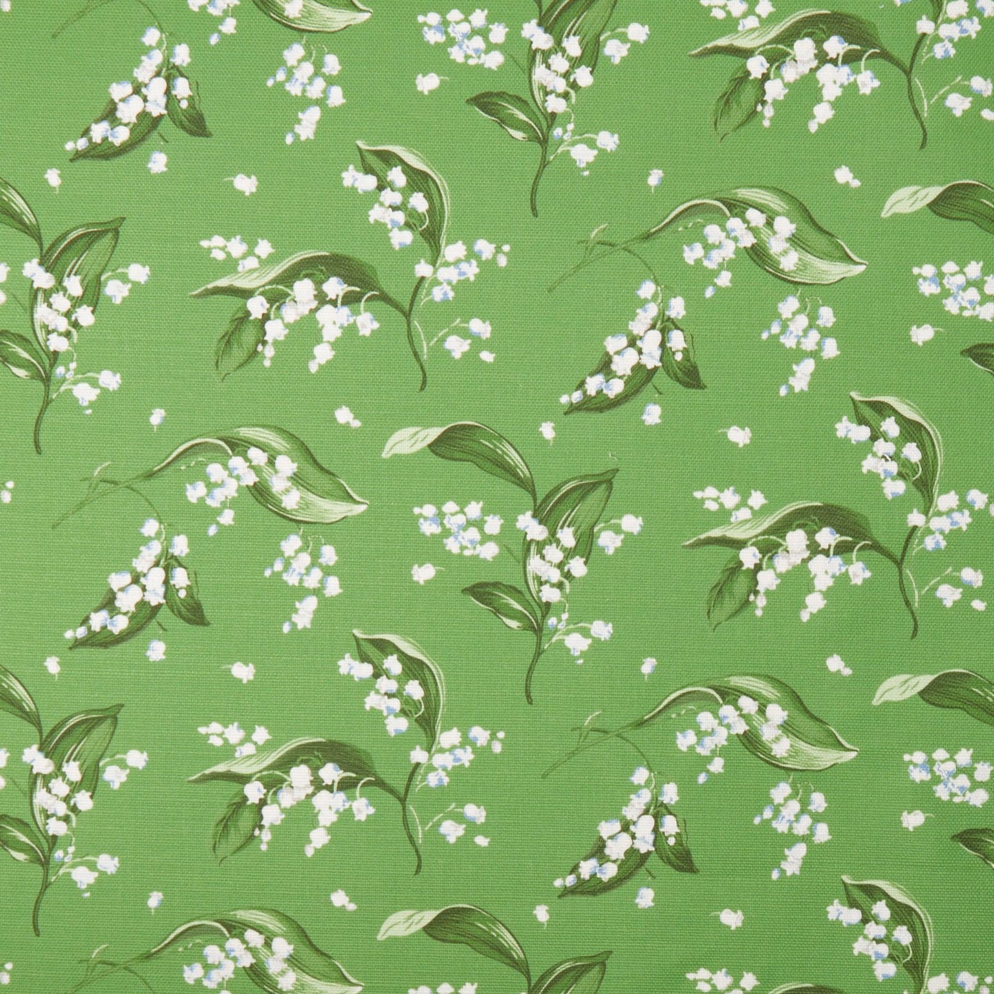 Green Lily of the Valley Fabric