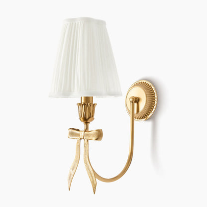 Marilyn Bow Rechargeable Wall Light with Cream Shade (14cm)