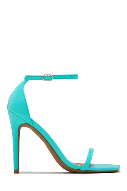 Celebrate Life Single Sole Heels - Aqua