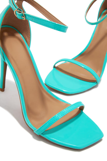 Celebrate Life Single Sole Heels - Aqua