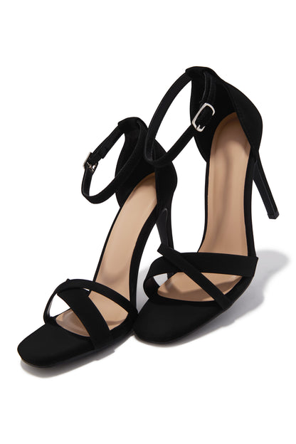 Khloe Single Sole Heels - Black