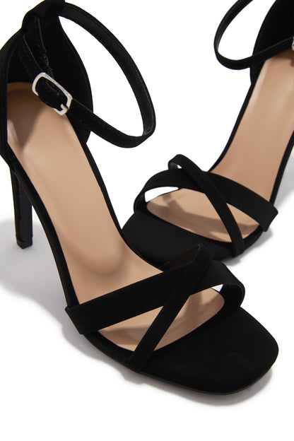 Khloe Single Sole Heels - Black