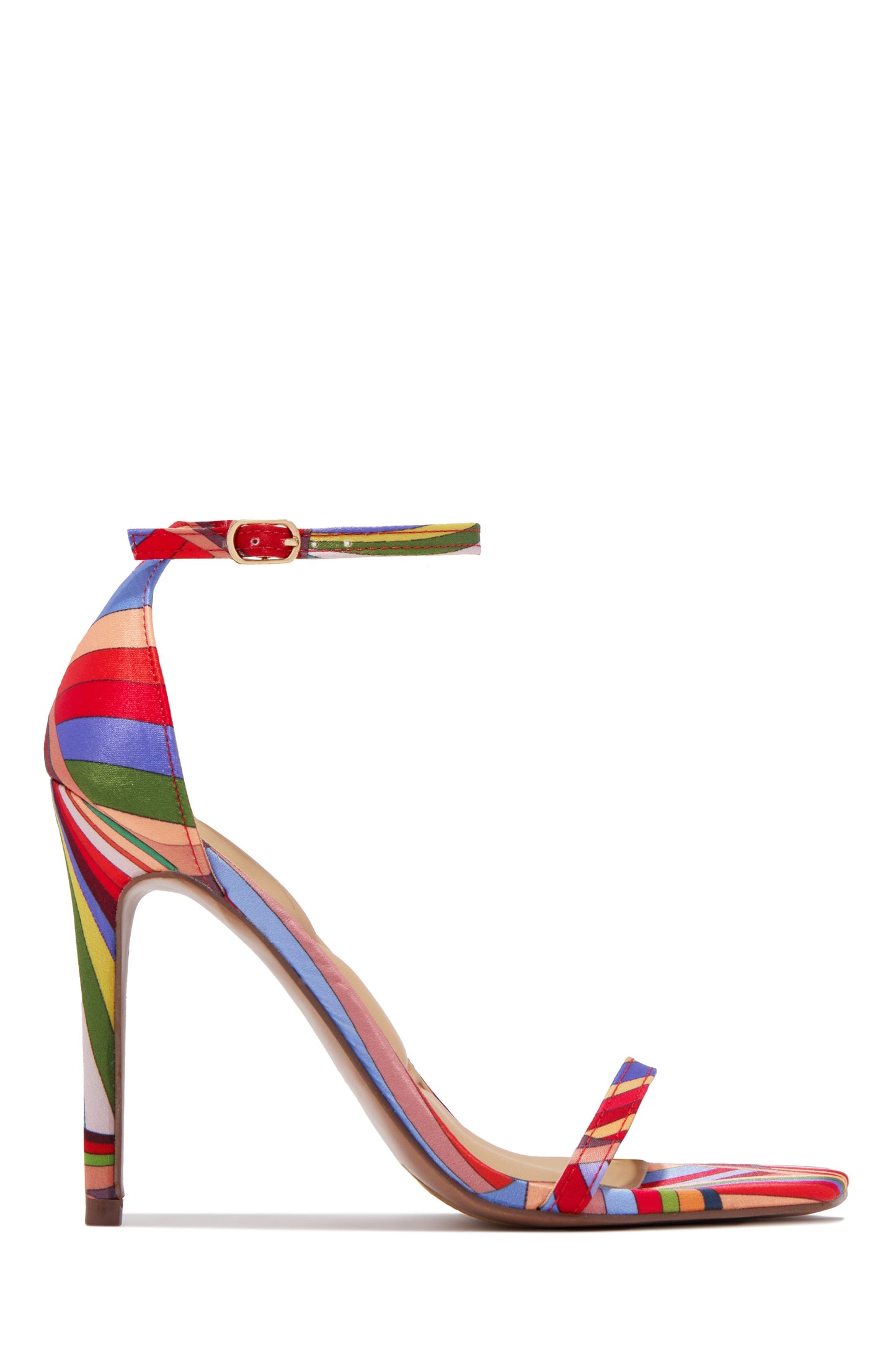 Celebrate Life Single Sole High Heels - Red Multi