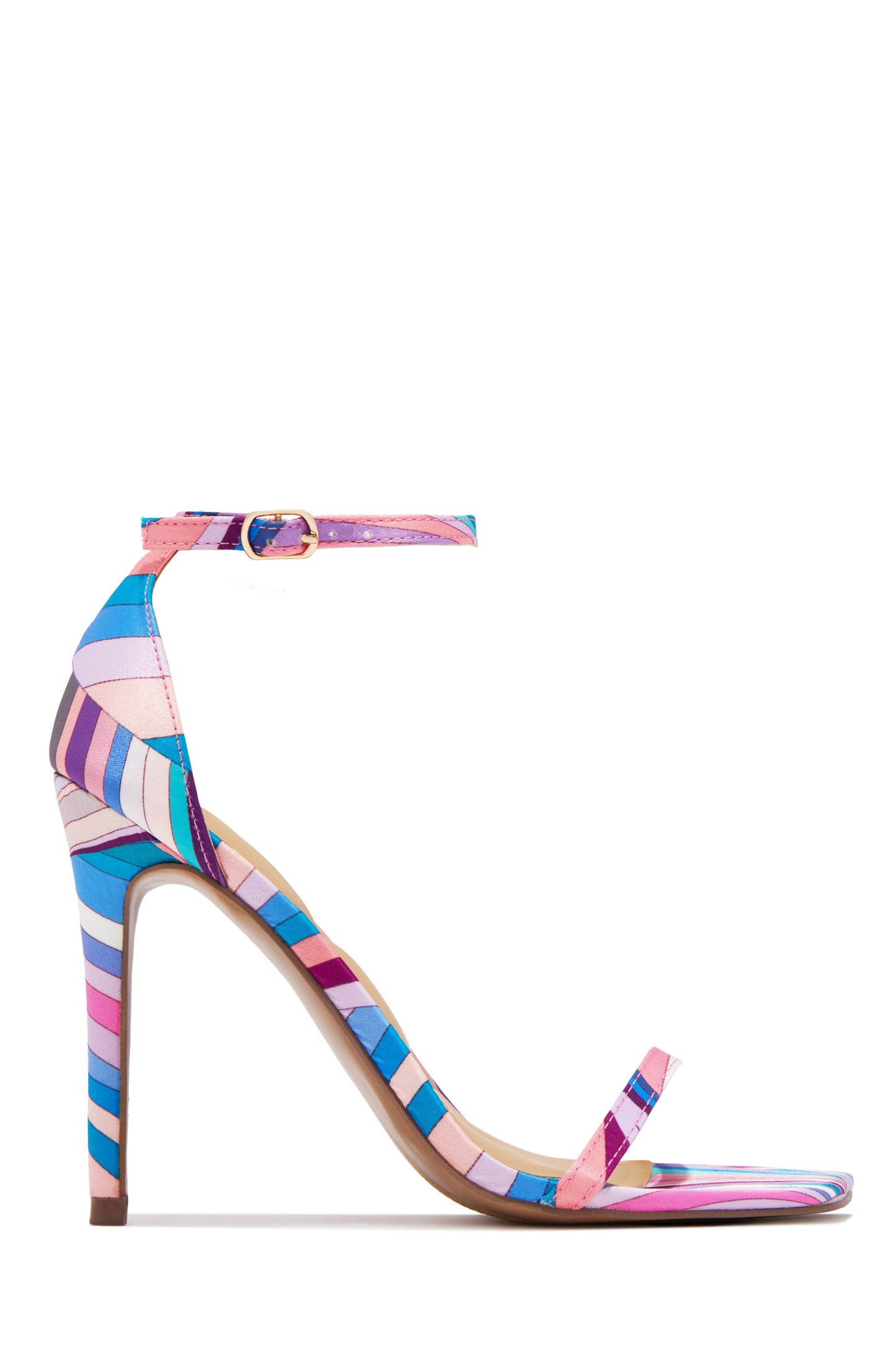 Celebrate Life Single Sole High Heels - Pink Multi
