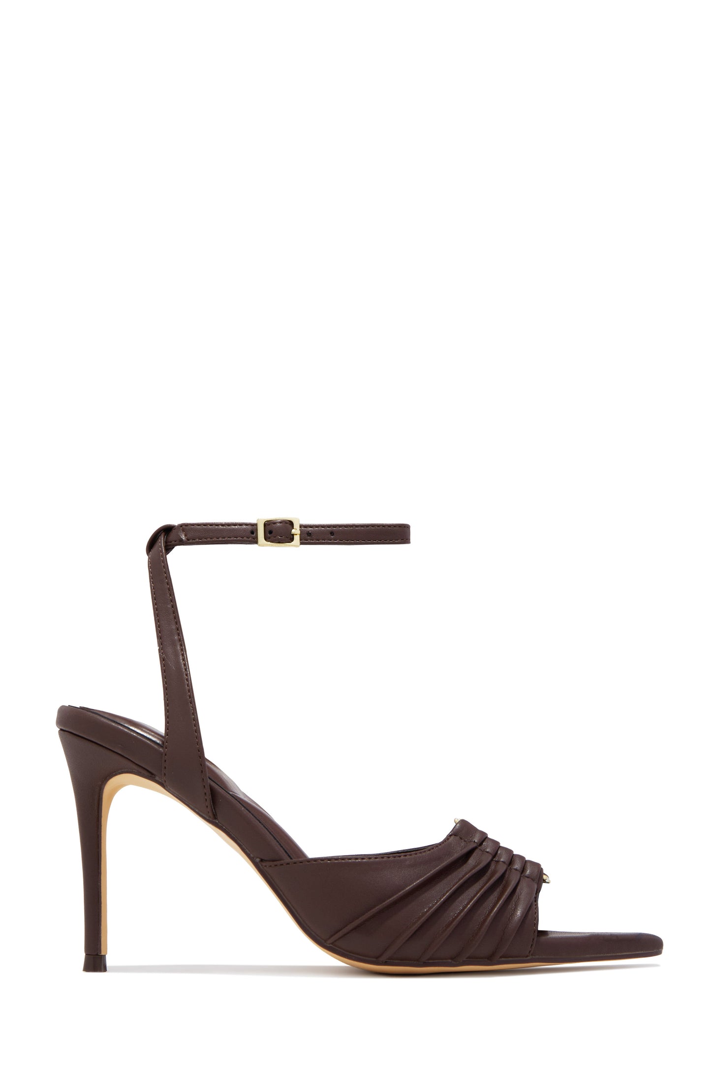 Anahi Single Sole Mid Heels - Brown