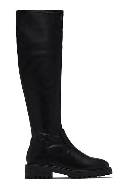 Izzy Flat Boots - Black