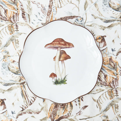 Scalloped Mushroom Dinner Plate