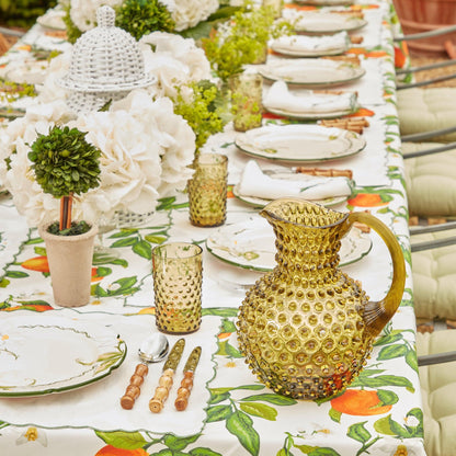 Olive Green Hobnail Jug