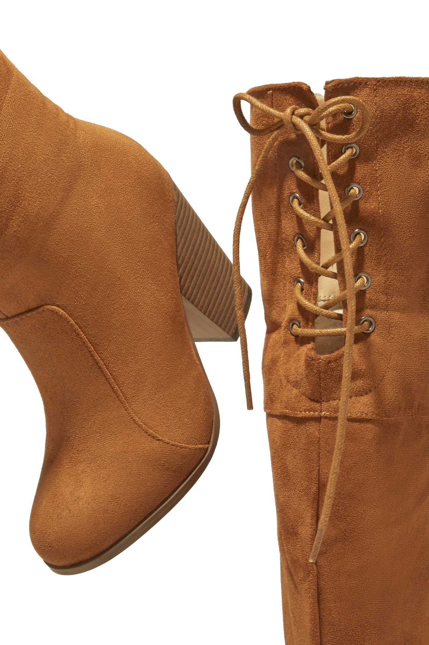 Roadie Over The Knee Block Heel Boots - Tan
