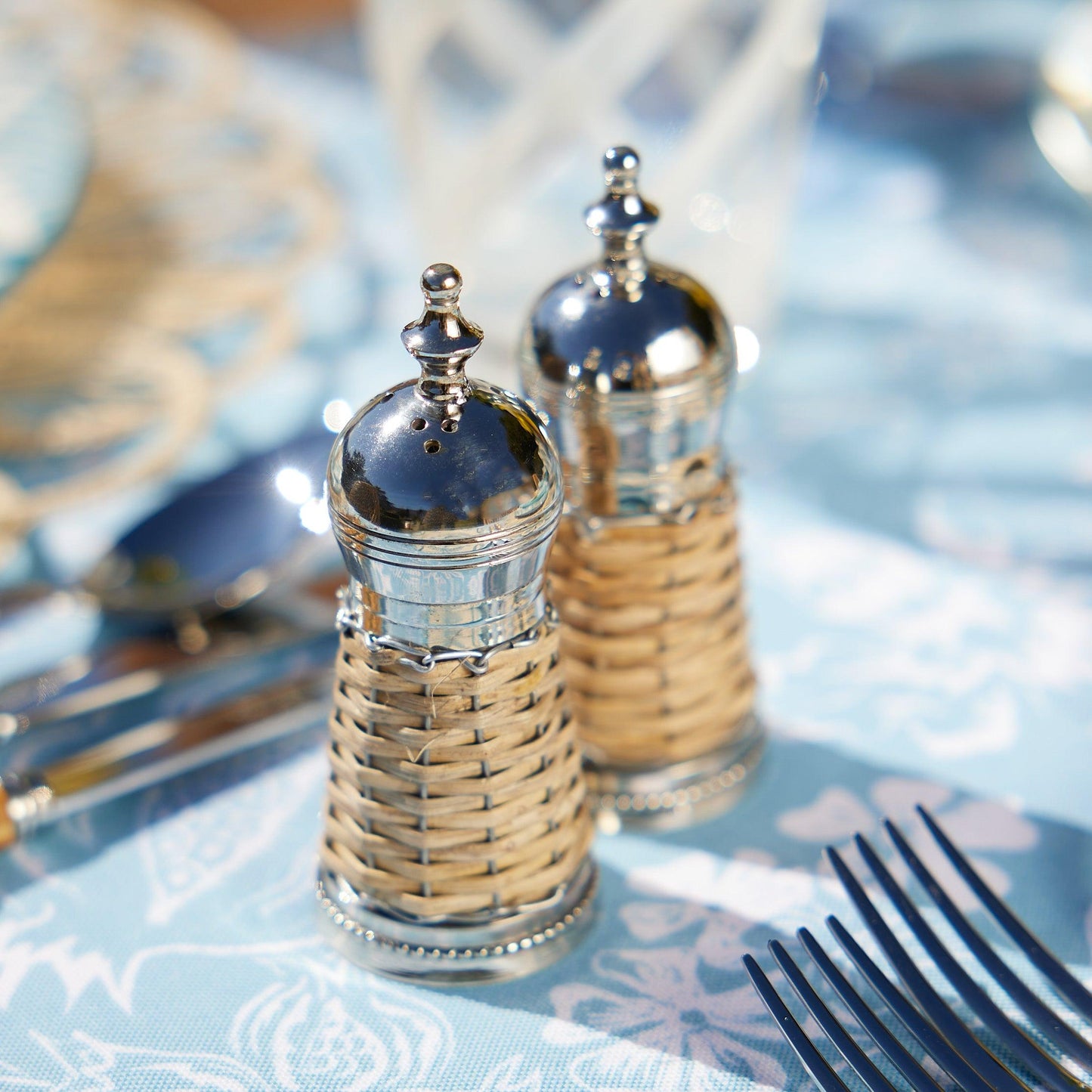 Rattan Salt & Pepper Set