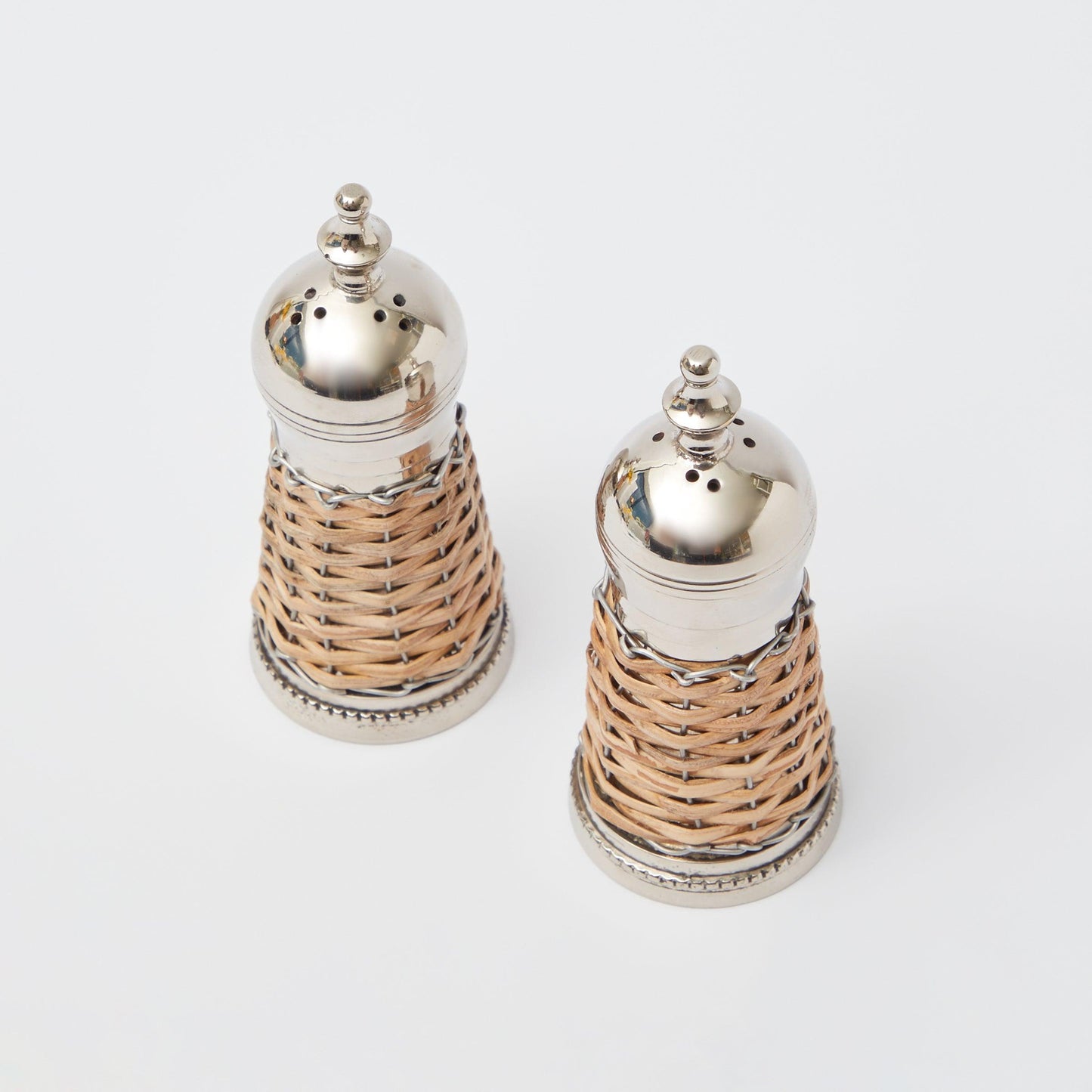 Rattan Salt & Pepper Set