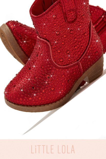 Kaleen Kids Embellished Cowgirl Boots - Red