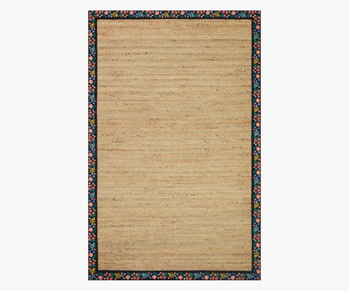 Costa Wildwood Jute Rug - Natural & Black