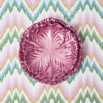 Aubergine Serena Cabbage Dinner & Starter Plates (Set of 8)