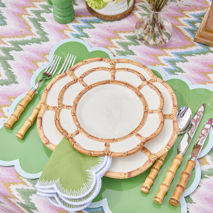 Petal Bamboo Ceramic Starter Plate