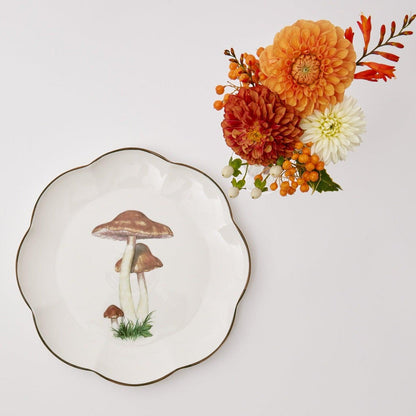 Scalloped Mushroom Dinner Plate