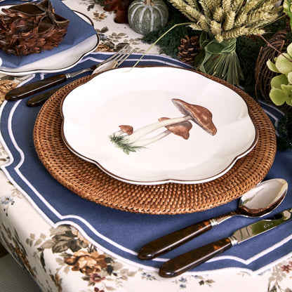 Scalloped Mushroom Dinner Plate