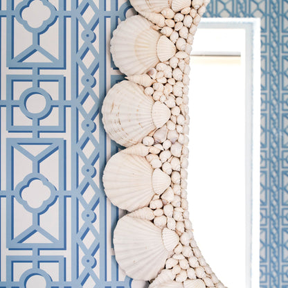 Blue Pavilion Wallpaper