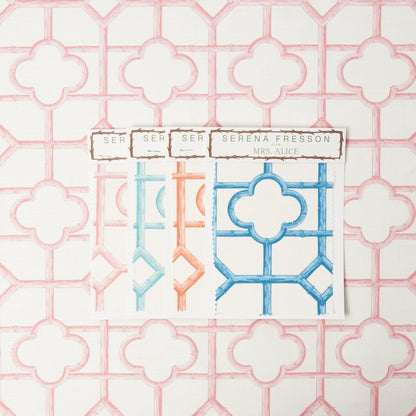 Palm Beach Pink Shaded Bamboo Fabric