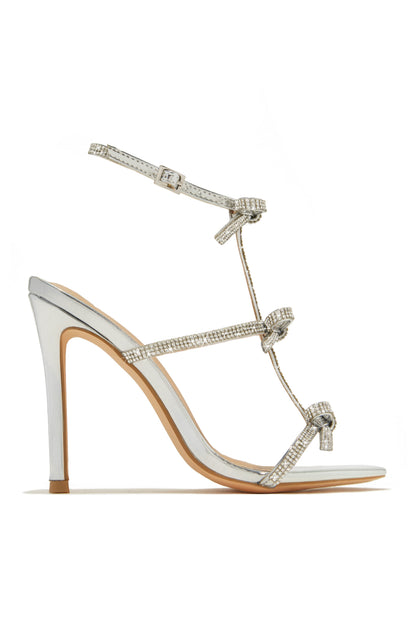 Party Season Embellished High Heels - Nude
