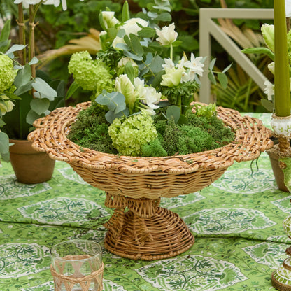 Luciana Bow Rattan Scalloped Bowl