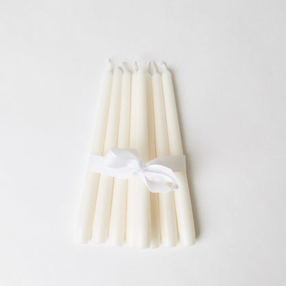 Snow White Candles (Set of 8)