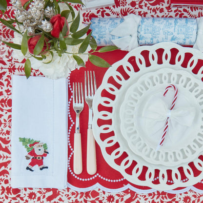 Snow White Velvet Napkin Bows (Set of 4)