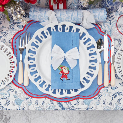 Snow White Velvet Napkin Bows (Set of 4)